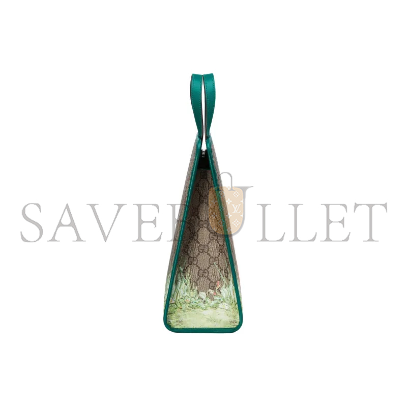 GUCCI CHILDREN'S GUCCI RABBIT EMBROIDERED TOTE BAG 605614 (28.5*25*11cm)